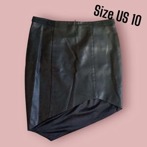 Bardot | US 10 faux leather skirt